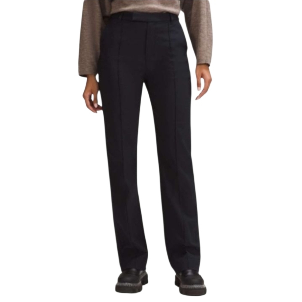 Lululemon Lab Women's Stretch Woven Trouser Navy Black Size 33 - Picture 2 of 12